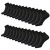 3-12 Pairs Mens Plain Solid Cotton Sports Ankle Athletic Socks Low Cut Size 9-13