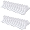 3-12 Pairs Mens Plain Solid Cotton Sports Ankle Athletic Socks Low Cut Size 9-13