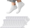 Ankle Socks Unisex Classic Premium Cotton Mens Womens Solid Low Cut Size 9-13