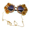 Cocoa Yacht Club Baroque Retro Hollow Flower Sunglasses