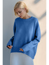 Basic Bae Round Neck Dropped Shoulder Sweater