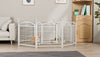 Dog Playpen Indoor 24 inch 8 Panels Metal Dog Pen Pet Dog Fence Outdoor Exercise Pen with Doors, Heavy Duty Dog Fence Puppy Pen for Large Medium Small Dogs Indoor Outdoor Foldable Pet Exercise Pen