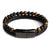 Cocoa Yacht Club Men's Genuine Leather Braided Natural Stone Bracelets