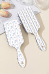 Iceland Blue Flower and Bow Print Air Cushion Comb