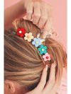 Light Blue Flowers Decor Acrylic Hair Claw