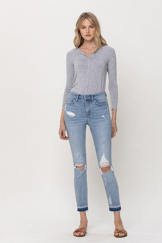 MID RISE CROP SKINNY