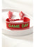 Fiery Red GAME DAY Embroidered Woven Tassel Decor Bracelet