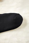 Black Leopard Double Stripe Crew Socks
