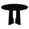 5-Piece Round Dining Table set, 43-Inch Modern Dining Table and 4 Upholstered Chairs for Dining Room, Kitchen Room, Living Room, Easy Assembly