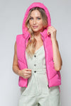 Salvia Ettore Zip Up Quilted Hooded Vest