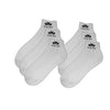 PBG Active Men's Pure Athlete Socks, Ankle Boot Length, Cotton-Rich, Black/White (6 Pair)