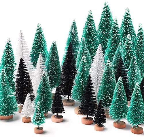 30Pcs Christmas Decorations Mini Christmas Trees