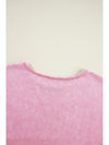 Orchid Petal Mineral Wash Drop Shoulder Oversized Sweatshirt