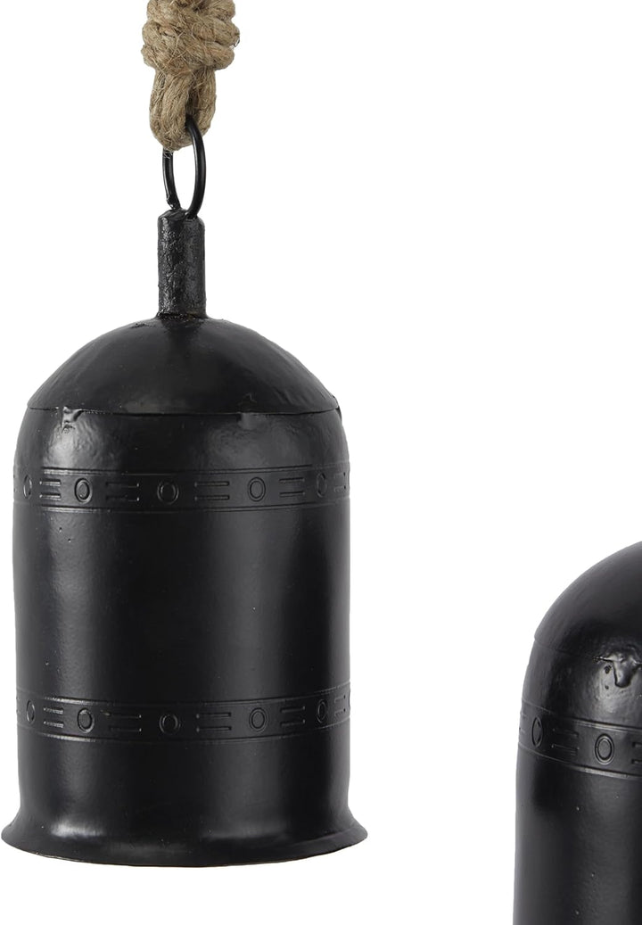 Deco 79 Gold Metal Tibetan Inspired Decorative Giant XL Cow Bells