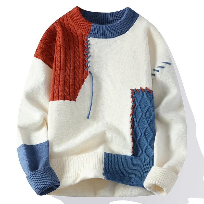 Cocoa Yacht Club Plush Boy's Contrast Sweater