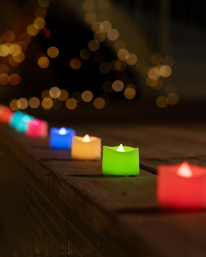 Homemory 12Pcs Flickering Flameless Candle Battery Operated