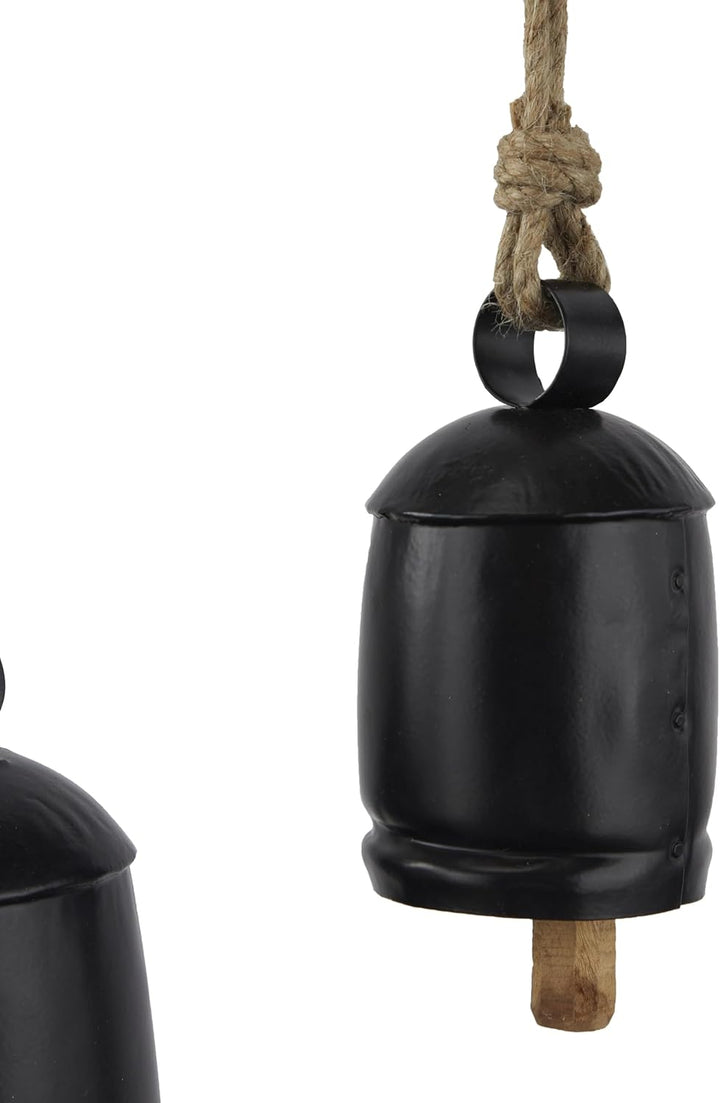 Deco 79 Gold Metal Tibetan Inspired Decorative Giant XL Cow Bells