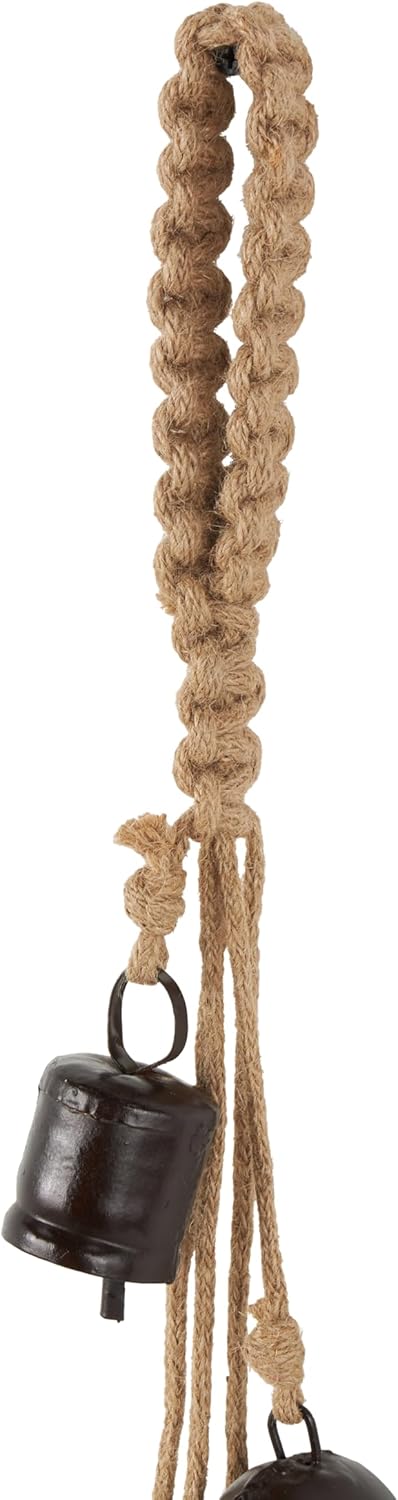 Deco 79 Gold Metal Tibetan Inspired Decorative Giant XL Cow Bells