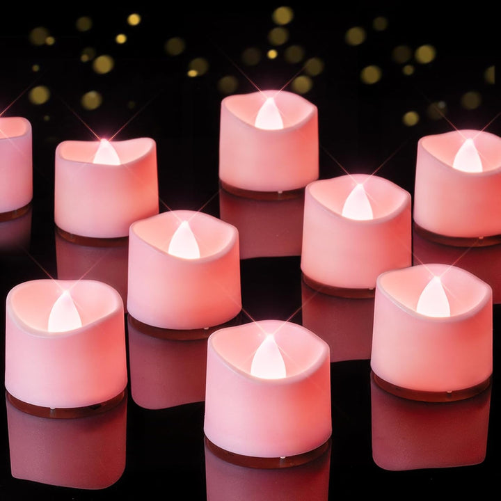 Homemory 12Pcs Flickering Flameless Candle Battery Operated