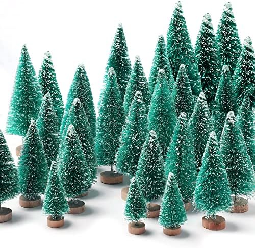 30Pcs Christmas Decorations Mini Christmas Trees