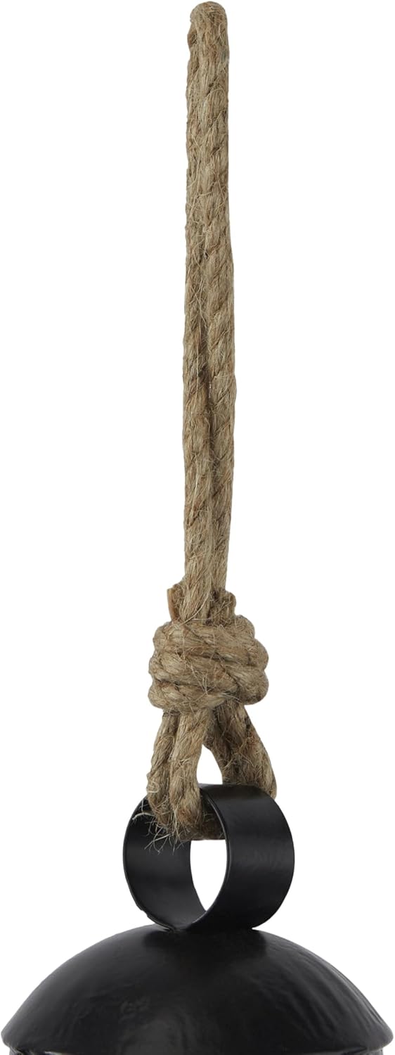 Deco 79 Gold Metal Tibetan Inspired Decorative Giant XL Cow Bells