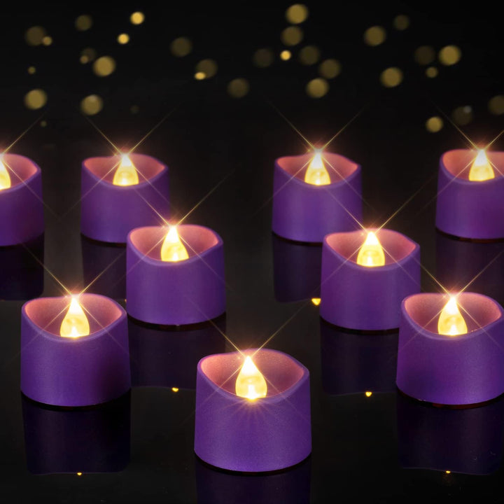 Homemory 12Pcs Flickering Flameless Candle Battery Operated