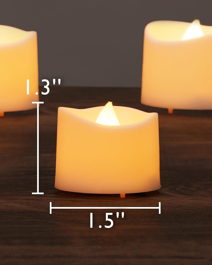 Homemory 12Pcs Flickering Flameless Candle Battery Operated