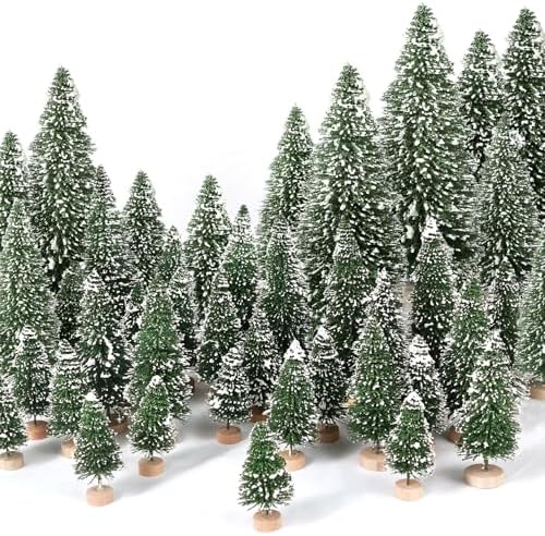30Pcs Christmas Decorations Mini Christmas Trees