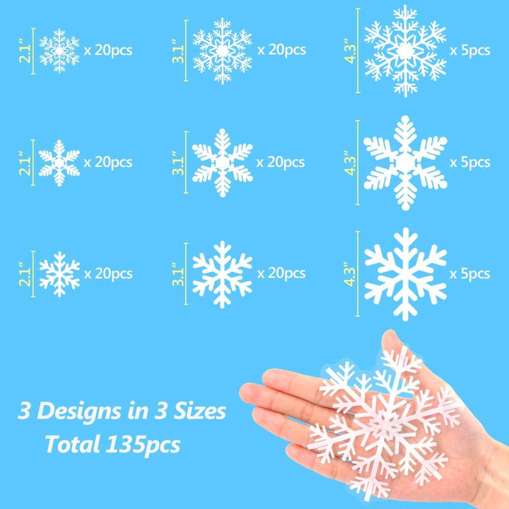 135Pcs Christmas Window