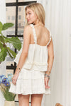 ADORA Ruffled Tiered Crop Top