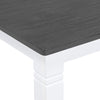 TOPMAX 6-Piece Wood Dining Table Set Kitchen Table Set with Upholstered Bench and 4 Dining Chairs, Farmhouse Style,Gray+White (old sku: SP000003AAK)
