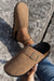 Light French Beige Slip On Corky Platform Shoes