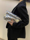 Cocoa Yacht Club Silver Evening Clutch Bag