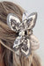 Black Paisley Floral Print Bow Knot Hair Clip