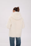 ⇆ Reversible Hooded Wool Blend Jacket