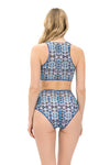 TIE-DYE HIGH WAIST BIKINI (BOTTOM)