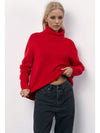 Basic Bae Turtleneck Long Sleeve Dropped Shoulder Sweater