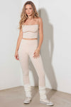 Le Lis Ribbed Crop Cami and High Waist Brushed Leggings Set - Cocoa Yacht Club