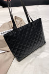 Camel Leopard Print PU Leather Tote Bag