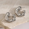 Stainless Steel C-Hoop Earrings - Cocoa Yacht Club