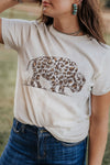 White Leopard Western Buffalo On Plains Graphic Tee