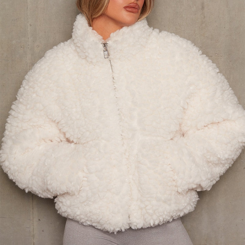 Cocoa Yacht Club Fluffy Fleece Coat