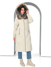 Alice Genuine Silver Fox Down Fill Coat