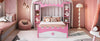 Cocoa Yacht Club Castle-Shaped Wooden Bed with Storage Shelf