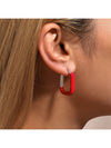 Stainless Steel Drip Oil Contrast Earring