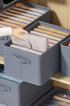 Medium Grey Thickened Compartment Foldable Clothes Storage Box