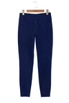 Ashleigh Casual Blue Back Pocket Stretchy Denim Leggings