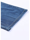 Dark Blue Slouchy Pocket Casual Wide Leg Jeans