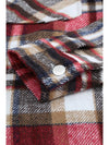 Brown Plaid Button Up Long Sleeve Flannel Shacket