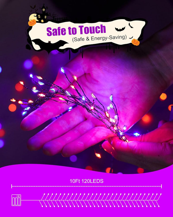 Fairy Lights Battery Operated, 10Ft 120 LEDs